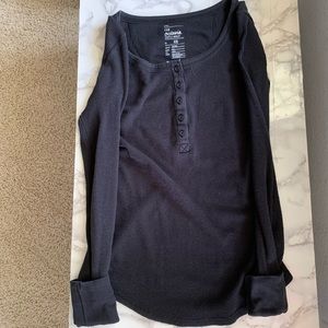 A black long sleeve shirt
